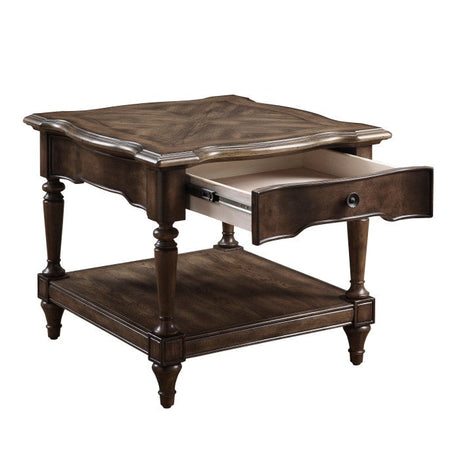 Heath Court Brown Oak End Table - Ornate Home