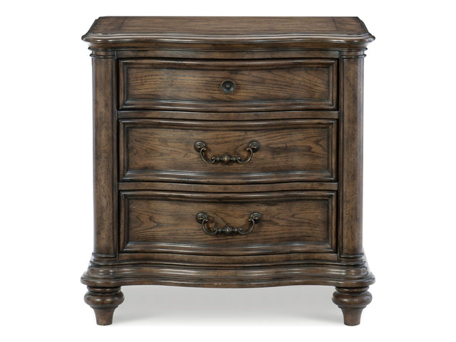 Heath Court Brown Oak Nightstand - Ornate Home