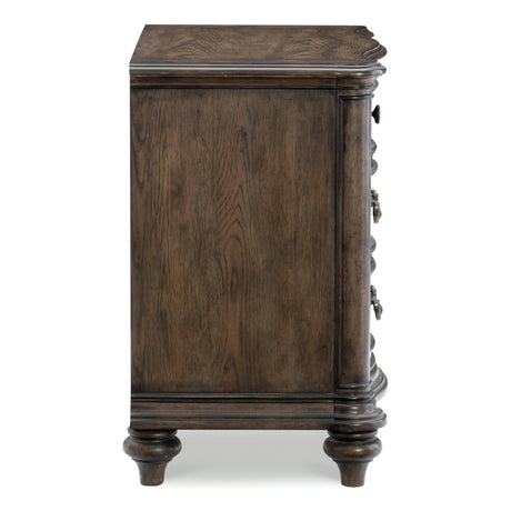 Heath Court Brown Oak Nightstand - Ornate Home