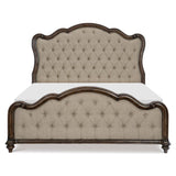 Heath Court Brown Oak Queen Bed - Ornate Home