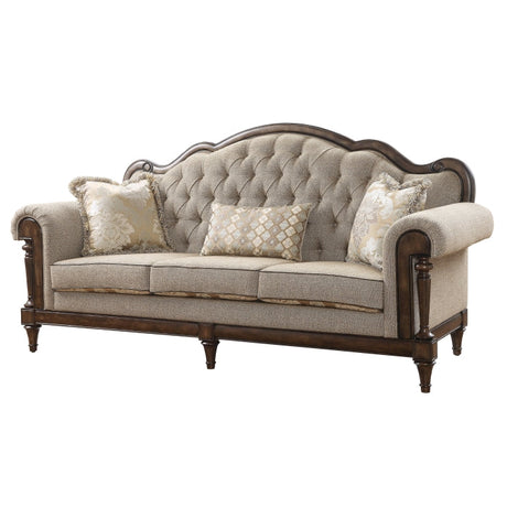 Heath Court Brown Oak Sofa - Ornate Home