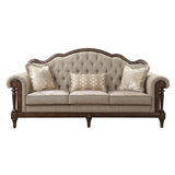 Heath Court Brown / White Sofa & Loveseat - Ornate Home