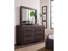 Heath Six Drawer Dresser in Basalt Grey - Ornate Home