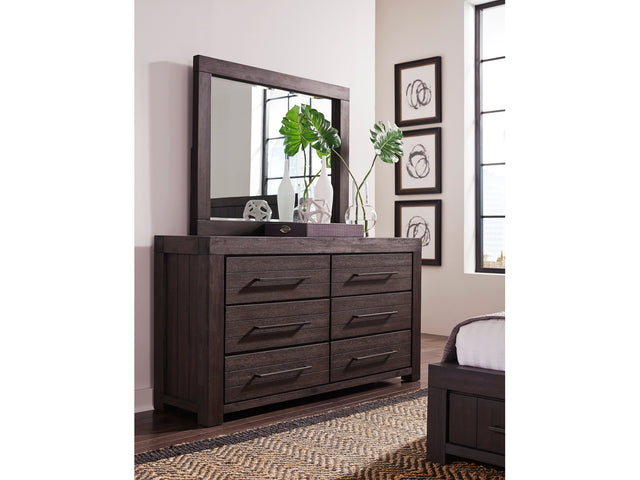 Heath Six Drawer Dresser in Basalt Grey - Ornate Home