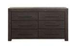 Heath Six Drawer Dresser in Basalt Grey - Ornate Home