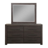 Heath Six Drawer Dresser in Basalt Grey - Ornate Home