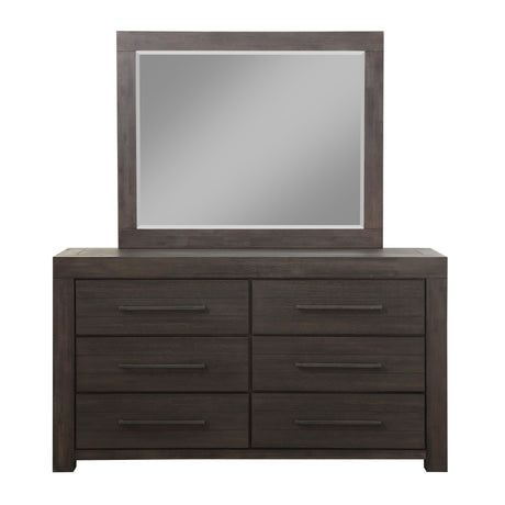 Heath Six Drawer Dresser in Basalt Grey - Ornate Home