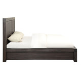 Heath Two Drawer Wood California King Storage Bed in Basalt Grey - Ornate Home
