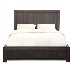 Heath Wood Queen Platform Bed in Basalt Grey - Ornate Home