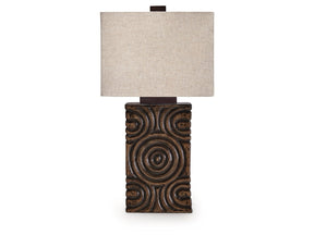 Heathbury Antique Brown Paper Table Lamp (1/CN) - Ornate Home