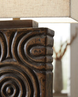 Heathbury Antique Brown Paper Table Lamp (1/CN) - Ornate Home