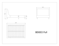 Heather Full-Size Bed in Grey - Ornate Home