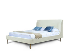 Heather Queen Bed in Cream - Ornate Home