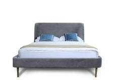 Heather Queen Bed in Grey - Ornate Home