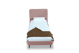 Heather Twin Bed in Blush with Black Legs - Ornate Home