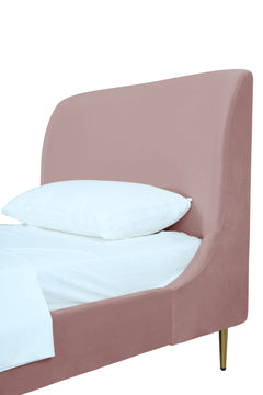 Heather Twin Bed in Blush with Gold Legs - Ornate Home