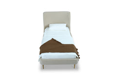 Heather Twin Bed in Cream with Gold Legs - Ornate Home
