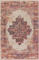 Heaton Red Medallion Area Rug - Clearance - Ornate Home