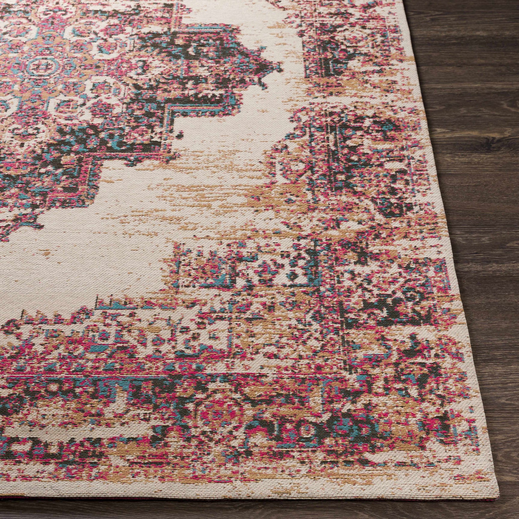 Heaton Red Medallion Area Rug - Clearance - Ornate Home