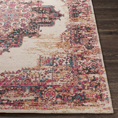 Heaton Red Medallion Area Rug - Clearance - Ornate Home