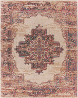 Heaton Red Medallion Area Rug - Clearance - Ornate Home