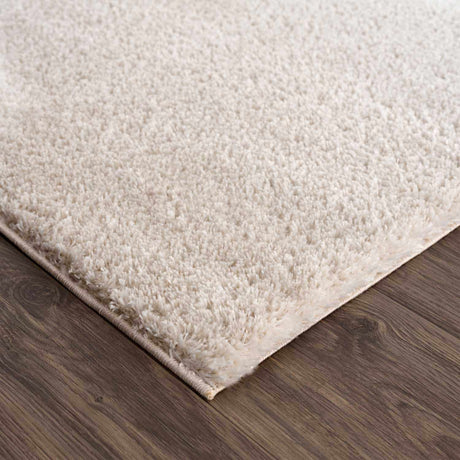 Heavenly Solid Beige Plush Rug - Ornate Home
