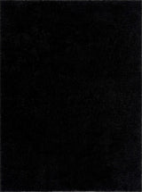 Heavenly Solid Black Plush Rug - Clearance - Ornate Home