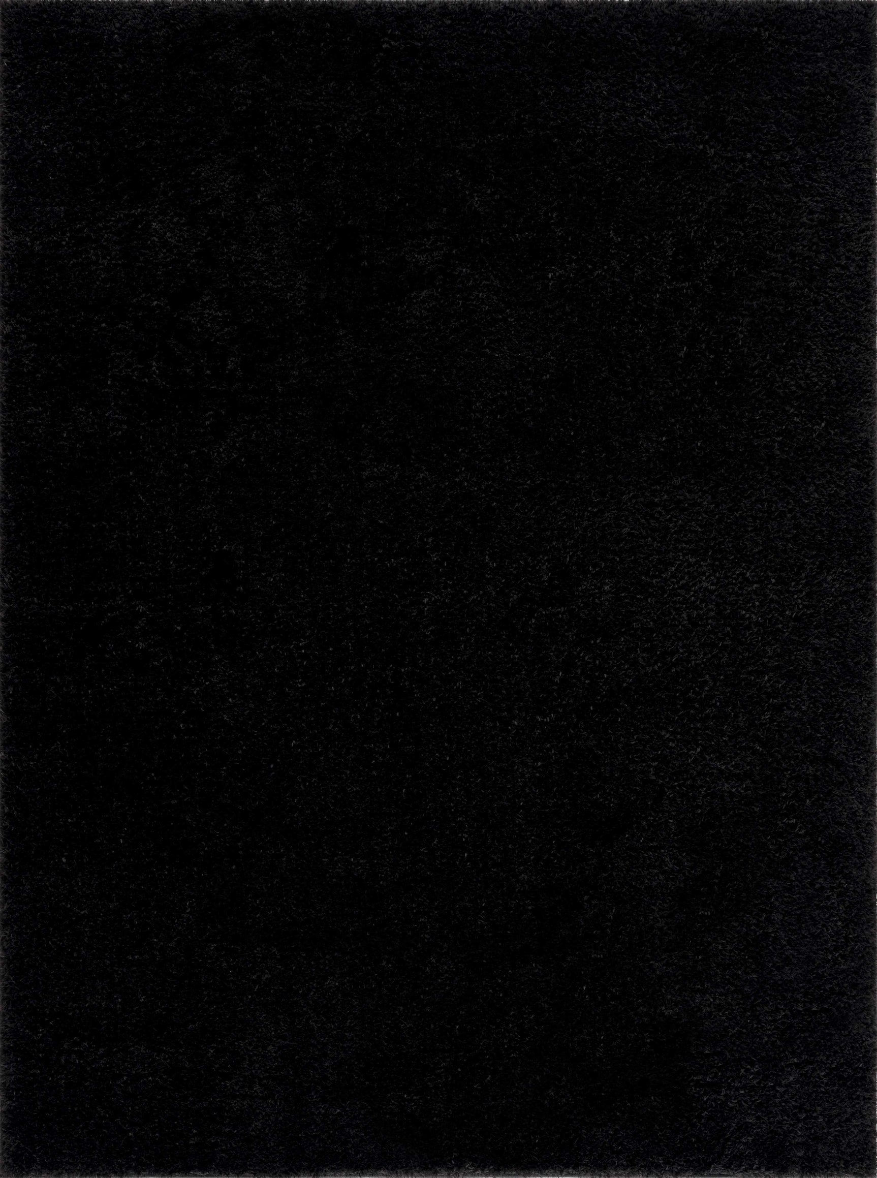 Heavenly Solid Black Plush Rug - Clearance - Ornate Home