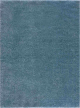 Heavenly Solid Blue Plush Rug - Clearance - Ornate Home