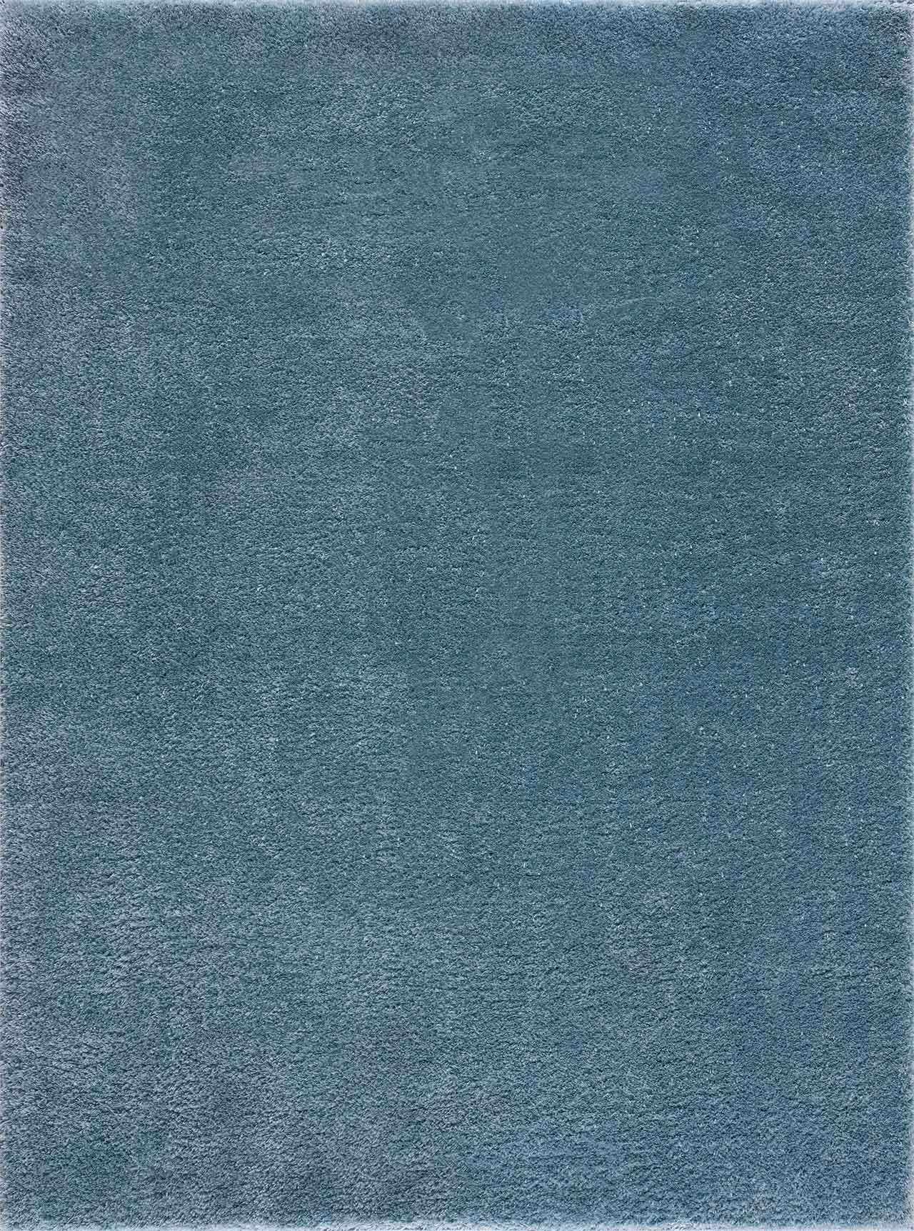 Heavenly Solid Blue Plush Rug - Clearance - Ornate Home