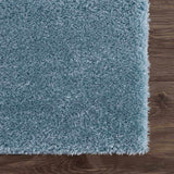 Heavenly Solid Blue Plush Rug - Clearance - Ornate Home