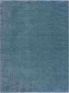 Heavenly Solid Blue Plush Rug - Clearance - Ornate Home