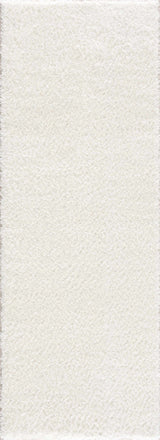 Heavenly Solid Cream Plush Rug - Ornate Home