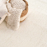 Heavenly Solid Cream Plush Rug - Ornate Home