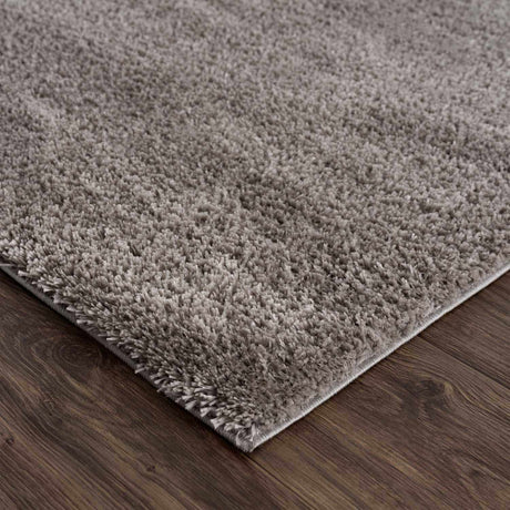 Heavenly Solid Gray Plush Rug - Clearance - Ornate Home