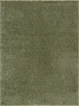 Heavenly Solid Green Plush Rug - Clearance - Ornate Home