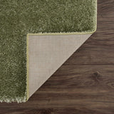 Heavenly Solid Green Plush Rug - Clearance - Ornate Home