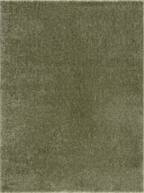 Heavenly Solid Green Plush Rug - Clearance - Ornate Home