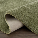 Heavenly Solid Green Plush Rug - Clearance - Ornate Home