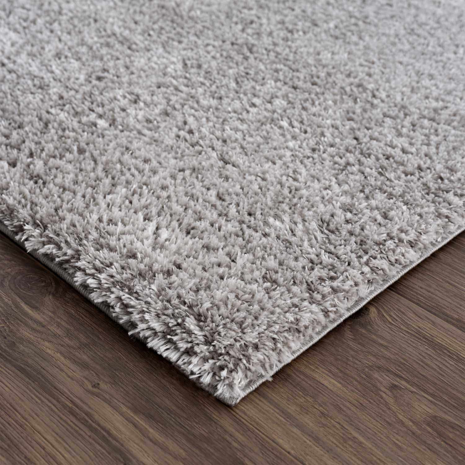 Heavenly Solid Light Gray Plush Rug - Clearance - Ornate Home