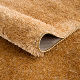 Heavenly Solid Mustard Plush Rug - Clearance - Ornate Home