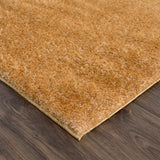 Heavenly Solid Mustard Plush Rug - Clearance - Ornate Home