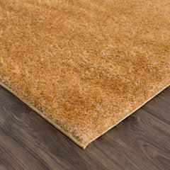 Heavenly Solid Mustard Plush Rug - Clearance - Ornate Home