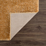 Heavenly Solid Mustard Plush Rug - Clearance - Ornate Home