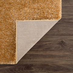 Heavenly Solid Mustard Plush Rug - Clearance - Ornate Home