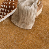 Heavenly Solid Mustard Plush Rug - Clearance - Ornate Home
