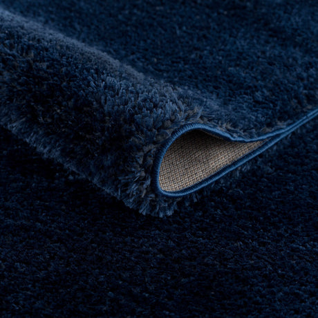 Heavenly Solid Navy Plush Rug - Clearance - Ornate Home