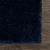 Heavenly Solid Navy Plush Rug - Clearance - Ornate Home