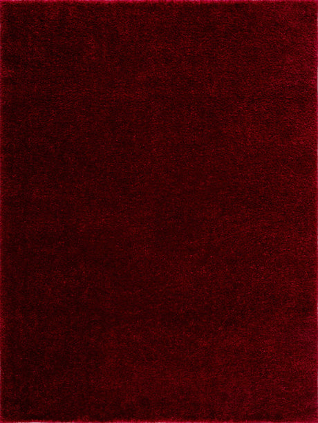 Heavenly Solid Red Plush Rug - Clearance - Ornate Home