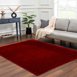 Heavenly Solid Red Plush Rug - Clearance - Ornate Home
